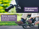 EQUIPMED Electric Wheelchair, Power Recline, Long Range, Lithium Battery, 16" Rear Wheels, Headrest, V219-HELWLCEQPGK9A