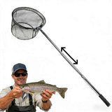 Fishing Net Minnow Nets with Telescopic Fishing Pole Handle, Small Fishing Landing Net for Saltwater V1192-AZ-W-25262