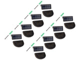 8 Sets Solar Panel Lamp LED Decorative Wall Light for Outdoor Courtyard Terrace Built in Battery V1294-YM0703-3119230047411