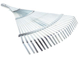 Durable Expandable Rake Head Plated Silver Metal for Garden and Lawn V1370-AZ4-10819