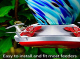 4X Hummingbird Feeder Bottom Base Replacement Parts Set Plastic Outdoors Hummingbird Feeder Bottom V1369-AZ3-W-11501