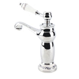 Floral Pattern Single Handle Mixer Tap Cold/Hot Water Faucet for Bathroom Basin Sink V1294-YM0901-JY07252-01
