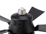 Ceiling Fan Light Dimmable 3 Wind Speed Timer E26 Screw in Ceiling Fan with LED Light for Bedroom V1294-YM0901-3119240075611