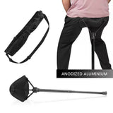 Ultra-Portable Folding Stool with Adjustable Height, Featherlight 340g Design, Load-Bearing 125kg, V1341-ZY-4NMA8KDD-RED