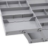 Foldable Expandable Desk Organizer Double Row Multi Level Drawer Organizer Tray for Jewelry Cosmetic V1294-YM0901-3117240180811