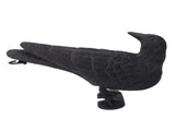 Realistic Elbow Crow Statue Plastic Waterproof Crow Decoys for Yard Garden Patios Halloween V1294-YM0703-3111230100011