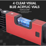 Foldable Level, 5-Section Multi-Angle Magnetic Level Tool With 4 Leveling Bubbles 45&deg 90&deg 180&deg V1188-MS-227-1192
