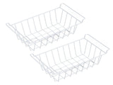 2pcs Refrigerator Freezer Baskets Large Household Wire Storage Basket Bins Organizer with Handles V1294-YM0901-3113230225714