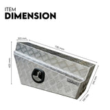 Under Tray Tool Box Underbody Pair Set 750mm Checker Plate Aluminium V379-750UTACHCK