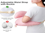 Multipurpose Nursing Pillow with Adjustable Waist Strap & Removable Cover for Feeding, Tummy Time & V1107-CS-YEBRZTB