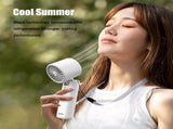 Portable Handheld Turbo Fan with Cooling Tech, Digital Display, 100-Speed Control, Rechargeable V1107-PORTABLE FAN