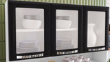 Free Standing Steel Kitchen Cabinet/Cupboard with Countertop Storage - Pratika White Flatpack DIY V1112-6000001816