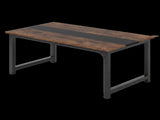 Levede Dining Table 4-6 Seater Industrial Rectangular 160cm Kitchen Restaurant CH1179-WA-AU