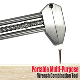 Multitool Adjustable Wrench Portable Stainless Steel Multi-Function Wrench with Bottle Opener, V1232-WNBS001