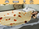Burritos Tortilla Throw Blanket , Novelty Funny Round Blanket for Kids & Adults, Soft V1107-BURRITOS TORTILLA THROW BLANKET2-71 INCHES
