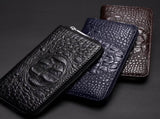 Black Men's Luxury Crocodile Embossed PU Leather Briefcase With FREE Crocodile V888-ELOSUNG42050