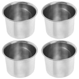 Set of 4 Stainless Steel Seasoning Containers with Handles for Spices, Condiments, and Kitchen Use V1366-AZ2-W-20367