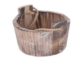 Wooden Bucket Flowerpot Wooden Bucket Flowerpot, Weather Resistance Breathable Decorative Wall V1369-AZ3-W-16079