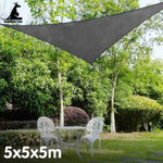 Wallaroo Outdoor Sun Shade Sail Canopy Grey Triangle 5 x 5 x 5M GYSS-555