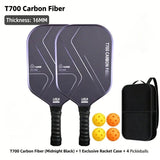 T700 Carbon Fiber Pickleball Paddle Set 8.0oz Lightweight Widebody Design, Ideal for V1232-PKQPTZ004
