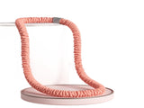 Pink Soft Weighted Hula Hoop - 1.4kg Knitted Spring Exercise Hoop for Waist Training - Quiet Home V888-ELOSUNG56527