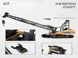 Huina RC CRANE 114 2.4Ghz Construction Tower Excavator Truck Toy Kids Boys Gift V610-TOY-HN-1572