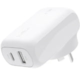 Belkin BoostCharge Dual Wall Charger 42W - White , Fast V1202-V2-MPA-WCB009AUWH