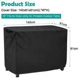 Waterproof Outdoor Prep Movable Dining Cart Pizza Oven Patio Grill Table Cover 104*61*81Cm Smile V1189-LWWAL-20260327-04459