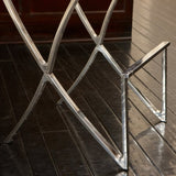 Pandora Bonded Leather & Steel Bar Stool in Black V1041-JMC-1083BLACK