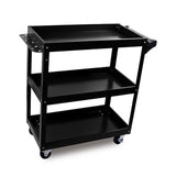 Black 3-Tier Tool Cart Trolley Toolbox Workshop Garage Storage 150KG Organizer Garage V465-91519