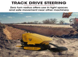 BAUMR-AG 10HP Wheelbarrow Dumper Motorised Ride On Wheel Borrow, 306CC Petrol Engine 500kg Capacity V219-BRWPWRBMRBL1M