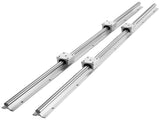 Linear Guide Rail Set, SBR16 1000mm, 2 PCS 39.4 in/1000 mm SBR16 Guide Rails and 4 PCS SBR16UU Slide V952-ZXDGSBR16MM10H508V0