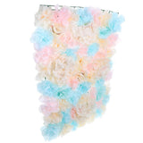 Silk Flower Wall Panel Multi Artificial Roses for Stylish Space V1192-AZ-W-26899