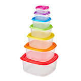 Food Storage Containers with Lids, Nest Stackable Space-Save Design Plastic Storage Bowls, V1369-AZ3-W-06043