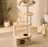 Nordic Grey Felt Cat Tree V1408-CR-63-BE