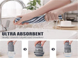 Homaxy 12 Pack Kitchen Dish Cloths, Ultra Soft Absorbent Dish Towels V1258-DP02-F-123