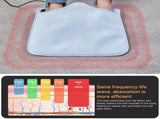Electric Graphene Foot Warmer Dual Side Foot Heating Pad Under Desk 15.7x15.7in Multifunctional Soft V1294-YM0901-H48722LBL-US