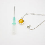 Gift Box - Aroma Necklace White Gold - Planet Jovian Gold Purify Oil Blend V760-GBAJ - 4