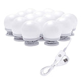 Hollywood LED Vanity Mirror Lights Kit, Dimmable Stick on USB Vanity Lights,Makeup Light Strip V1171-CB-G14NUSBWUS