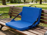 Portable Stadium Seat Cushion Foldable Bleacher Pad with Handle for Outdoor Camping Picnics Boats V1366-AZ2-W-12889