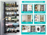 CARLA HOME 6 Tier Over the Door Organizer with Adjustable Metal Pantry Storage Rack and Hanging LSB-36247