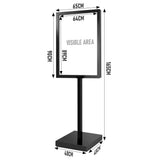A1 Double Sided Sign Poster Sign Floor Frame Poster Stand Advertising Display Stand for Store Mall V985-POSTERSTAND