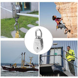 6 Pack M25 Lifting Pulley Loading 150kg, Heavy Duty 304 Stainless Steel Swivel Lifting Rope Pulley V1237-ZY-528-223