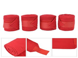 4Pcs Horse Leg Warp Self Adhesive Breathable Wear Resistant Animal Leg Bandage for Cows Horses Red V1294-YM0523-3111220079312