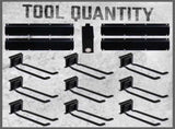 Wall Mounted Hook Rail Set Bike Holder Garden Tool Storage Rack Garage Organizer V465-97880-AU