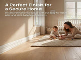 Flexible PVC Skirting Board White Self Adhesive Wall Baseboard for Home Decor V1369-AZ3-W-23469