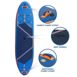 Kahuna Kai Premium Sports 10.6FT Inflatable Paddle Board IFB-HLE-320P-BU