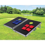 Bean Bag Toss Cornhole Game Set Aluminium Frame Portable Design V63-821073