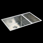 715x440mm Handmade Stainless Steel Undermount / Topmount Kitchen Sink with Waste V63-770035