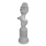 Character Figurine Desktop Craft Ornament Resin Statue for Living Room Office Coffee ShopWhite V1294-YM0901-3115210117913